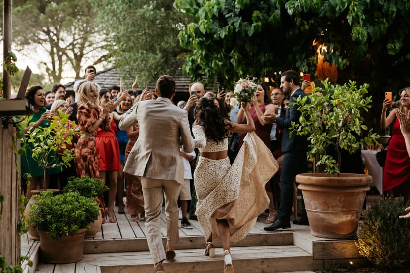 Wedding Reception Saint Tropez Bride & Groom Entrance