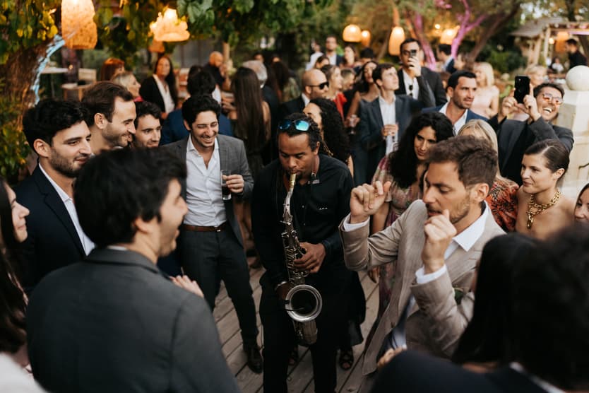 Wedding reception Saint Tropez Saxophonist