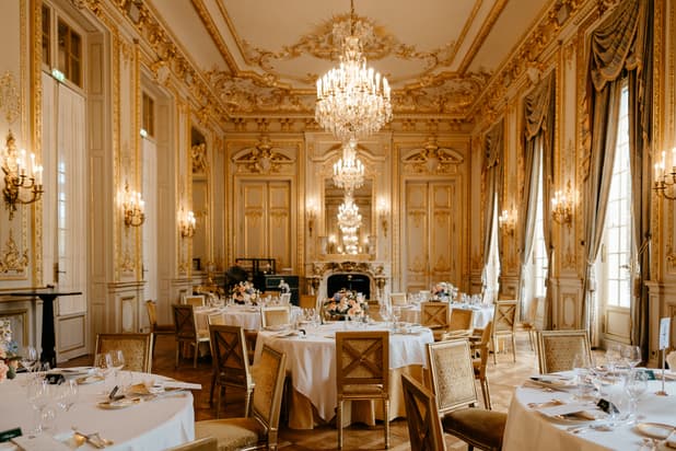 Shangri-La Hotel Paris Luxury Wedding Golden Ballroom