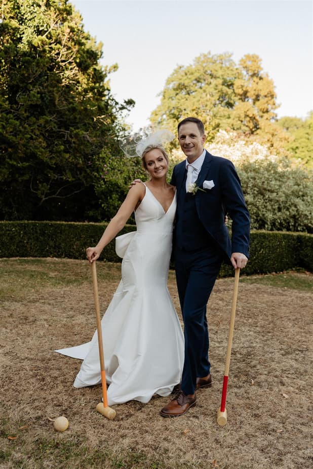 Croquet game wedding day idea