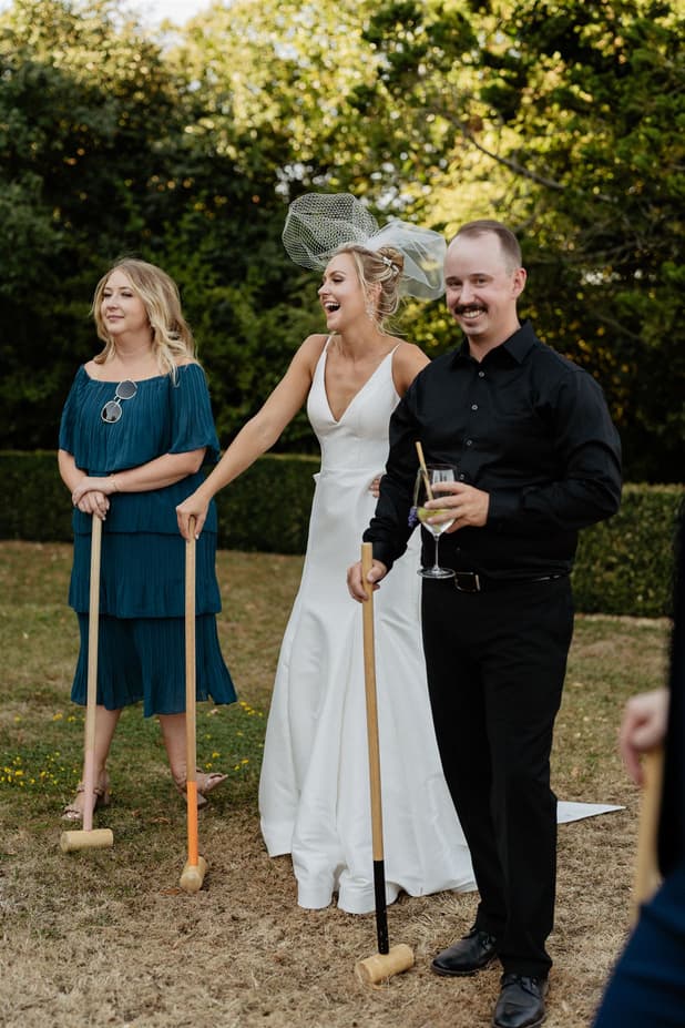 Croquet game wedding day idea