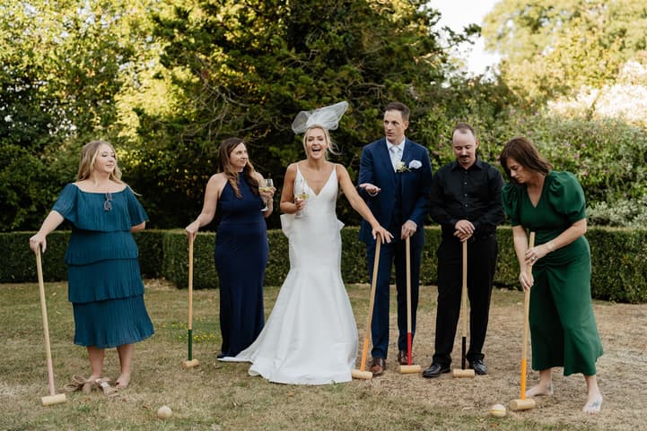 Croquet game wedding day idea