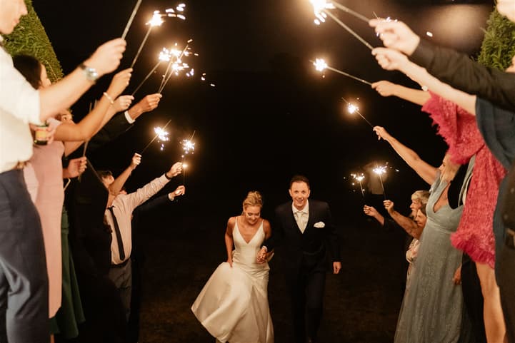 Wedding exit sparkler inspiration