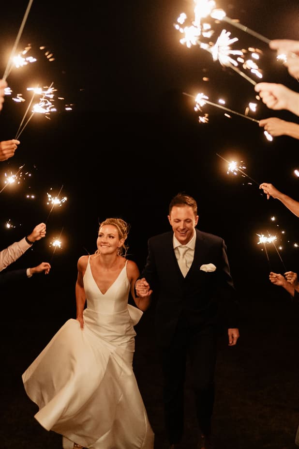 Wedding exit sparkler inspiration