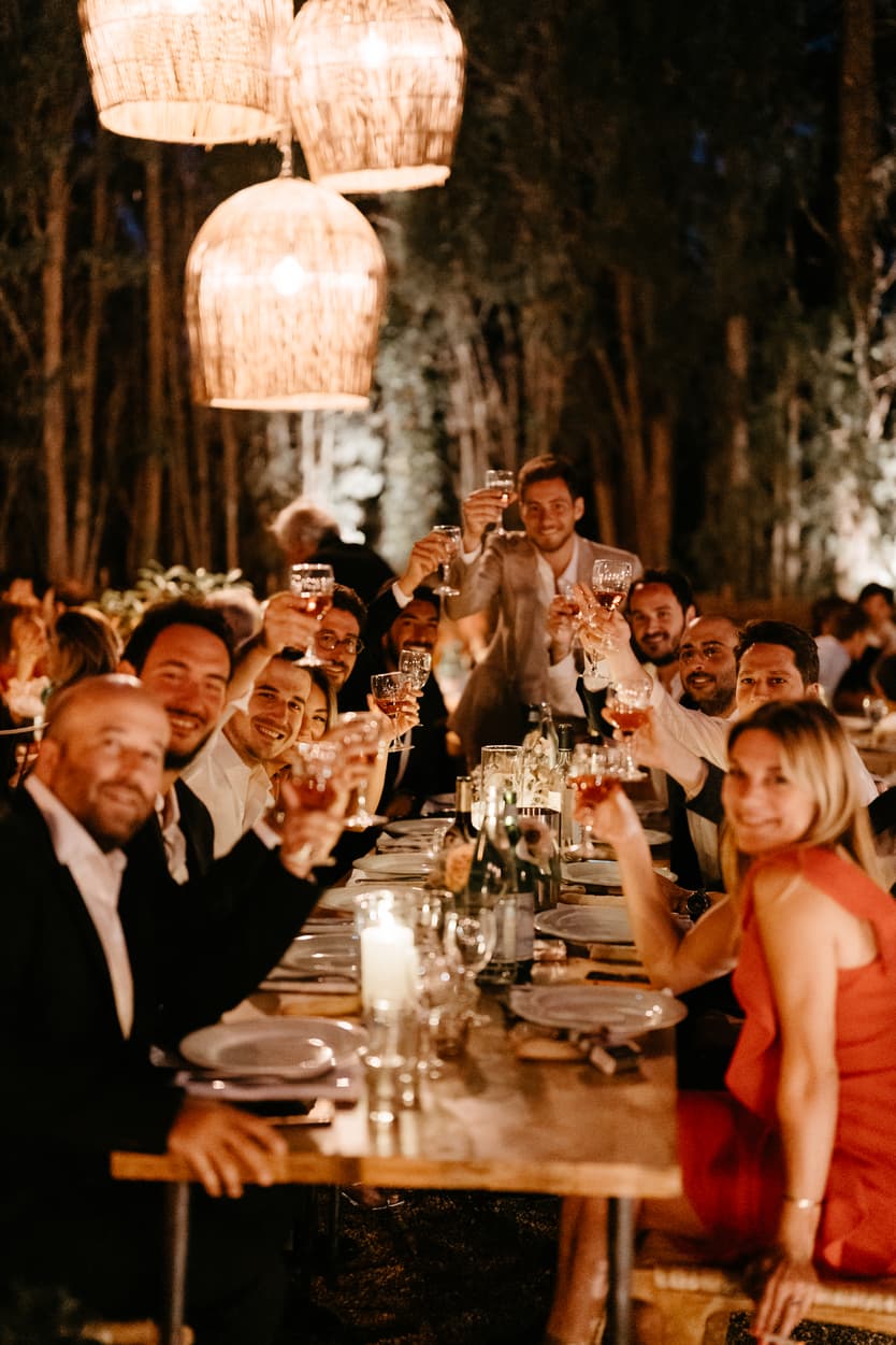 Wedding dinner reception Saint Tropez