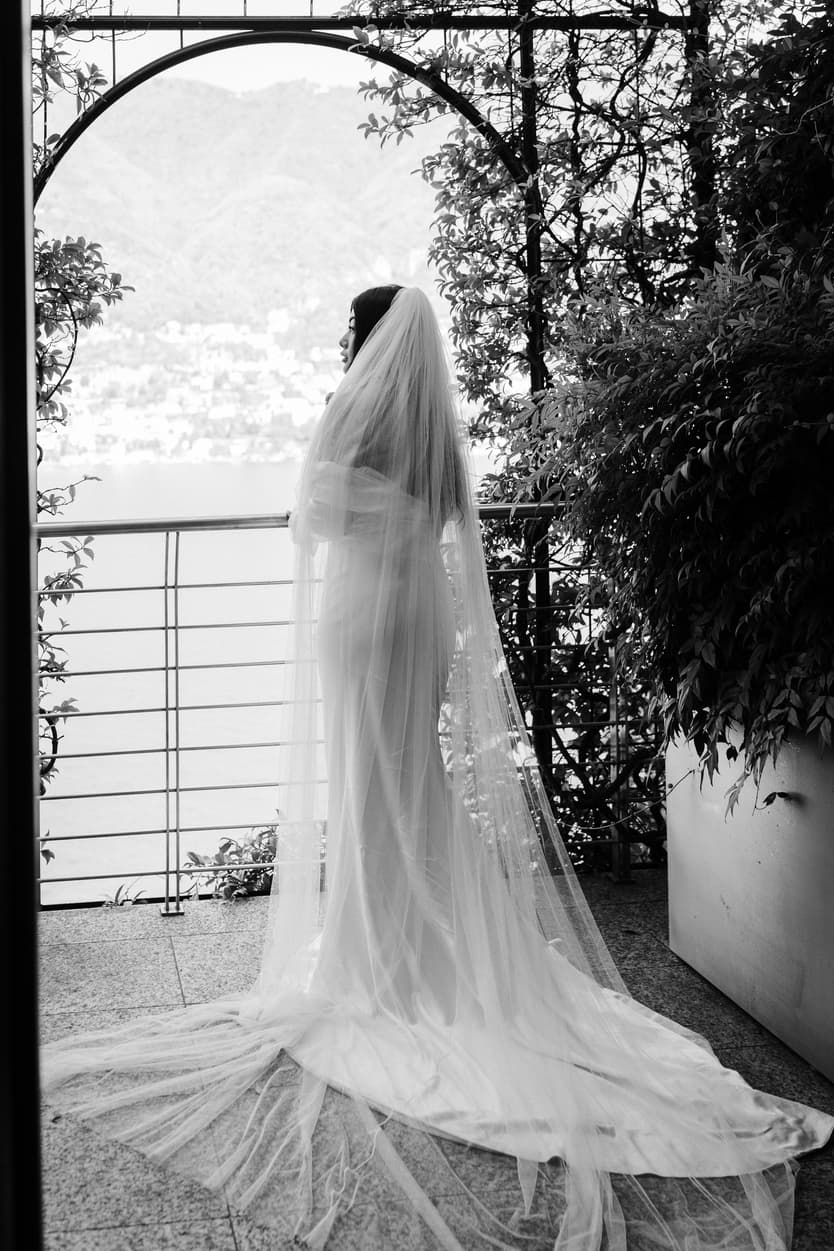 Villa Balbiano elopement wedding destination bridal Danielle Frankel Italy destination wedding photographer videographer