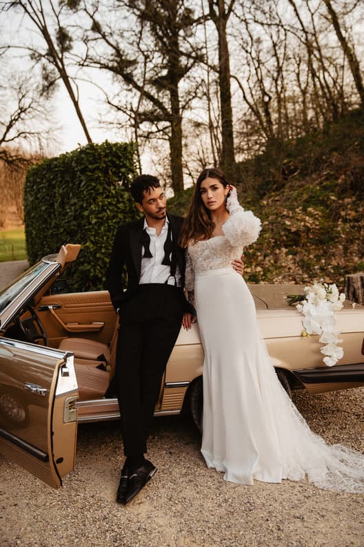 Paris Pre-wedding outfit inspiration Couture dress Rime Arodaky