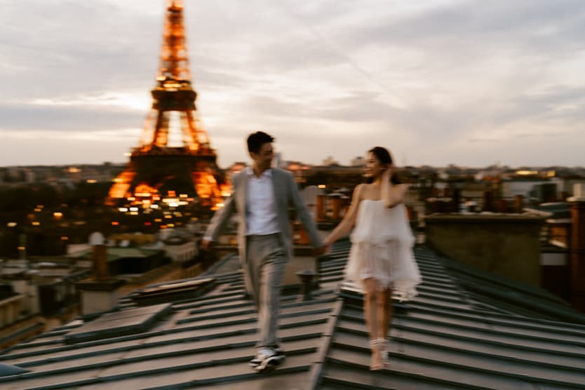 Paris Pre-wedding outfit inspiration short dress