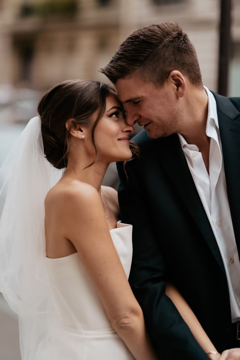 Couples Night engagement Photoshoot in Paris streets