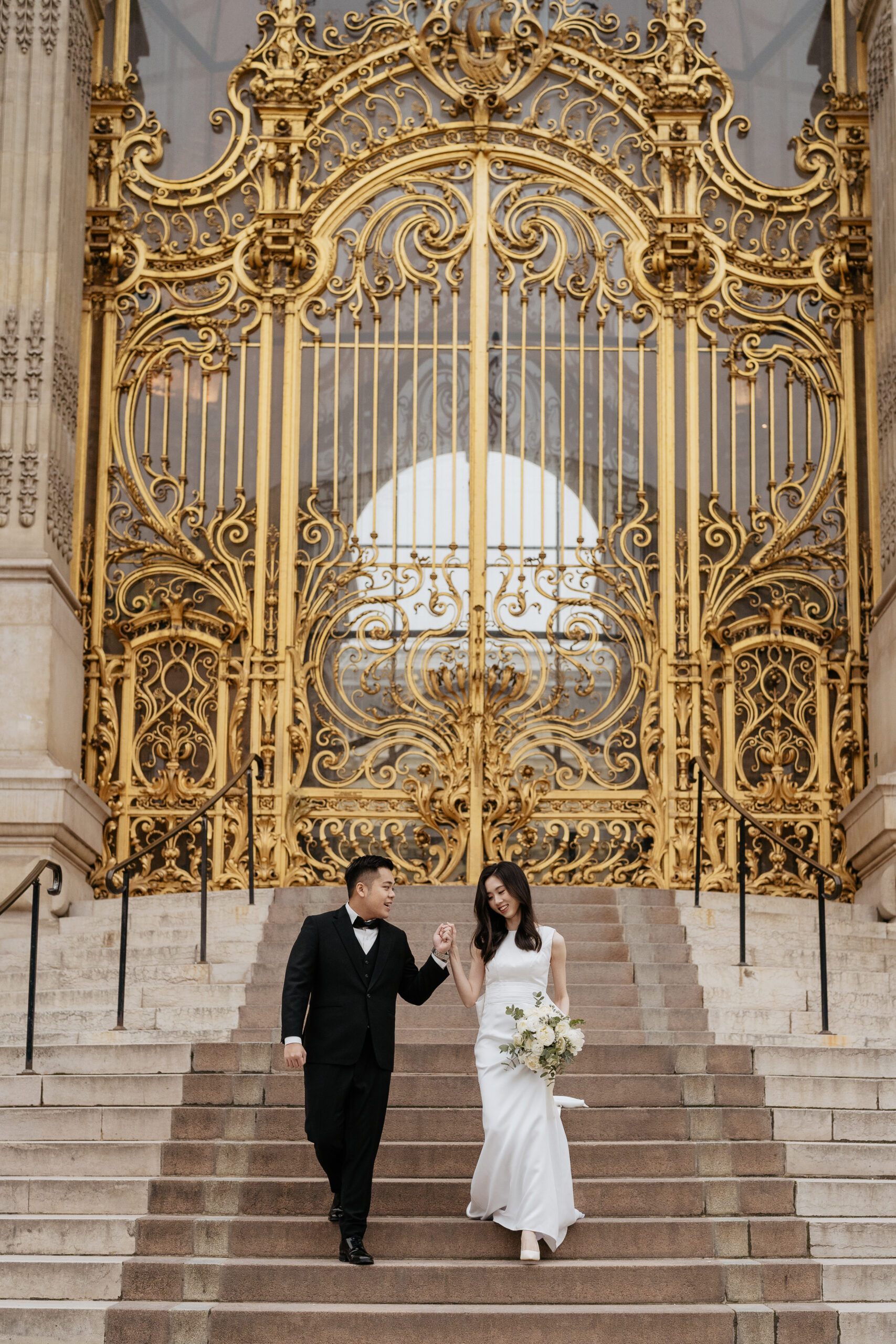 Couple full-day Pre-wedding Photoshoot in Paris Golden Gate