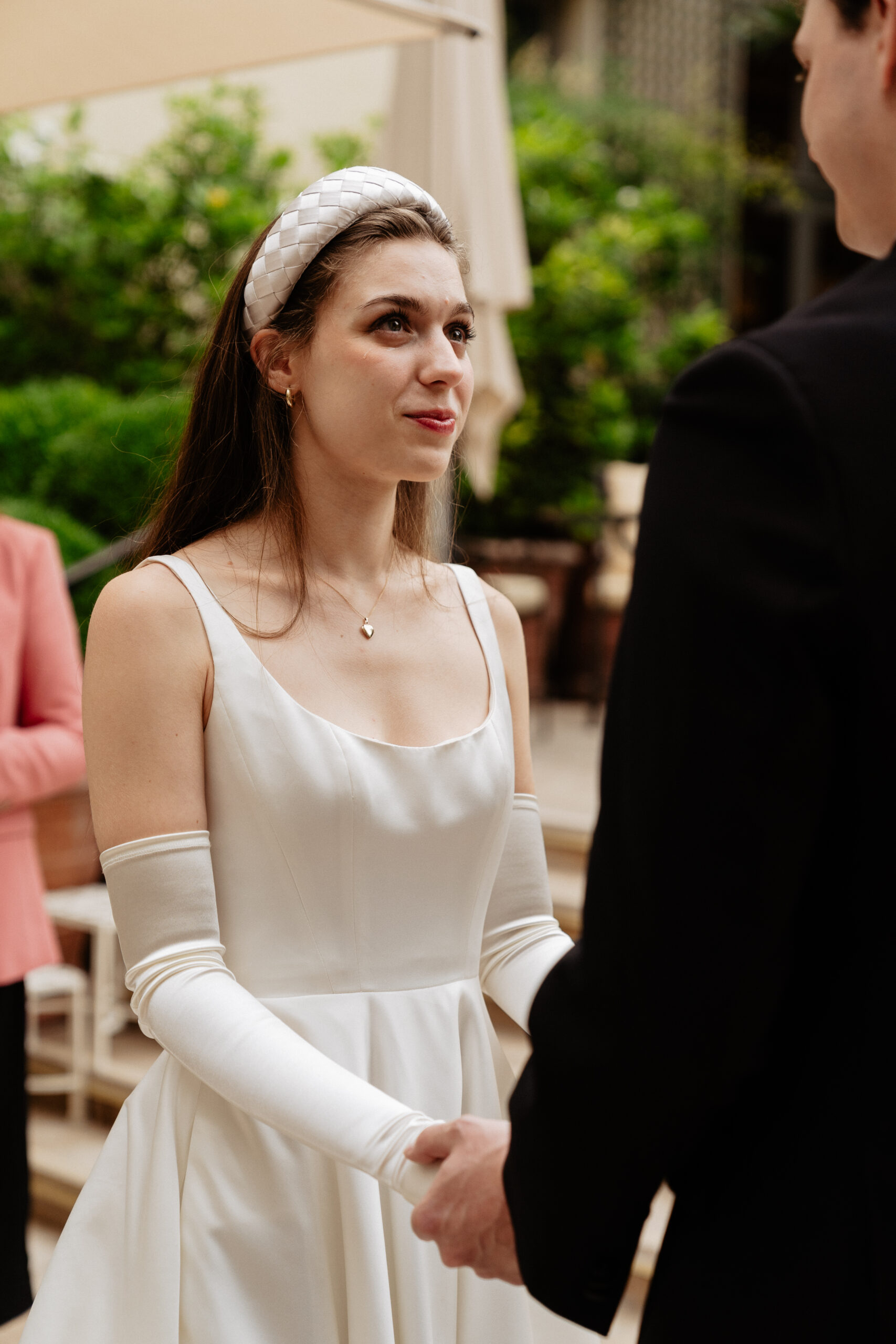 Destination wedding elopement at the luxurious Ritz Paris garden ceremony 