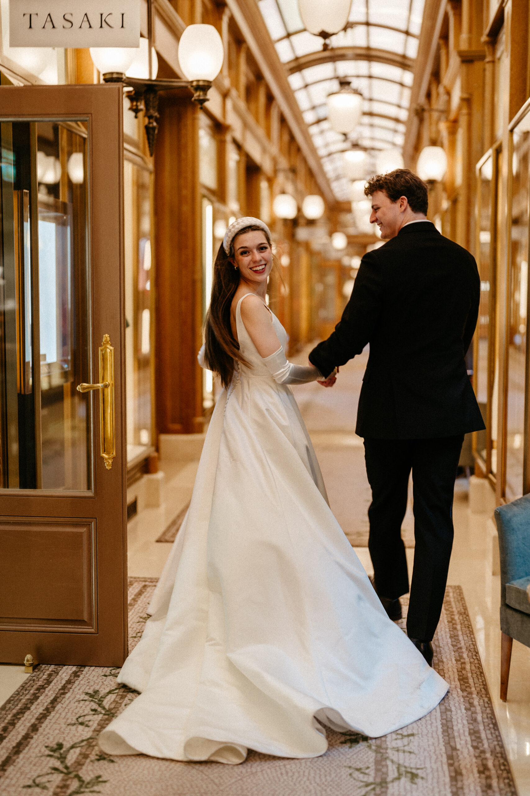 Destination wedding elopement at the luxurious Ritz Paris couple in the gallery
