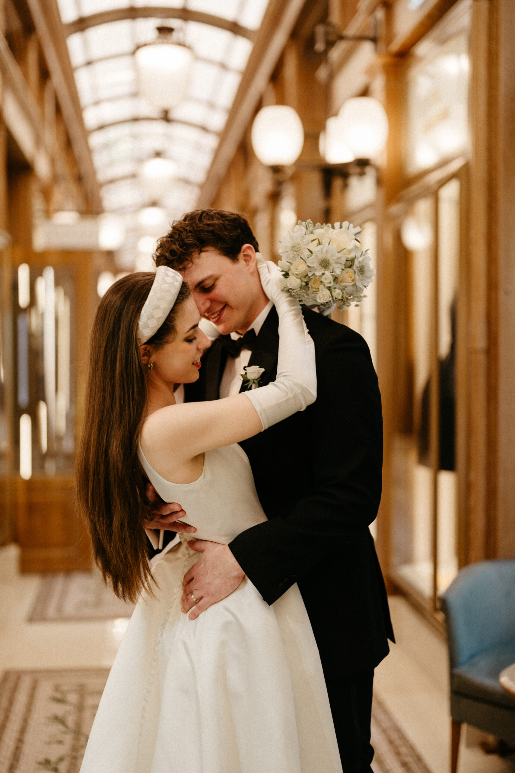 Destination wedding elopement at the luxurious Ritz Paris couple in the gallery