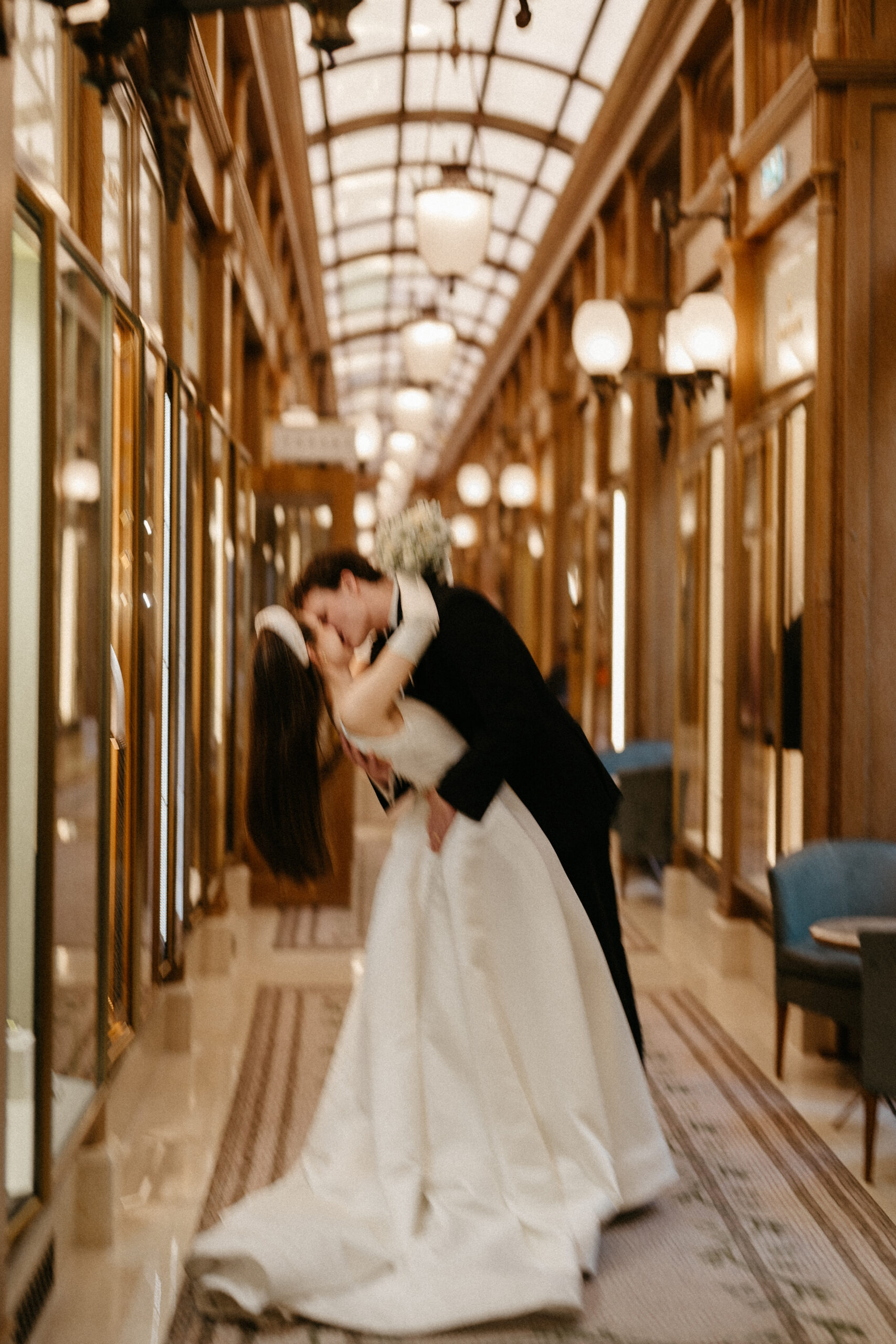 Destination wedding elopement at the luxurious Ritz Paris couple in the gallery