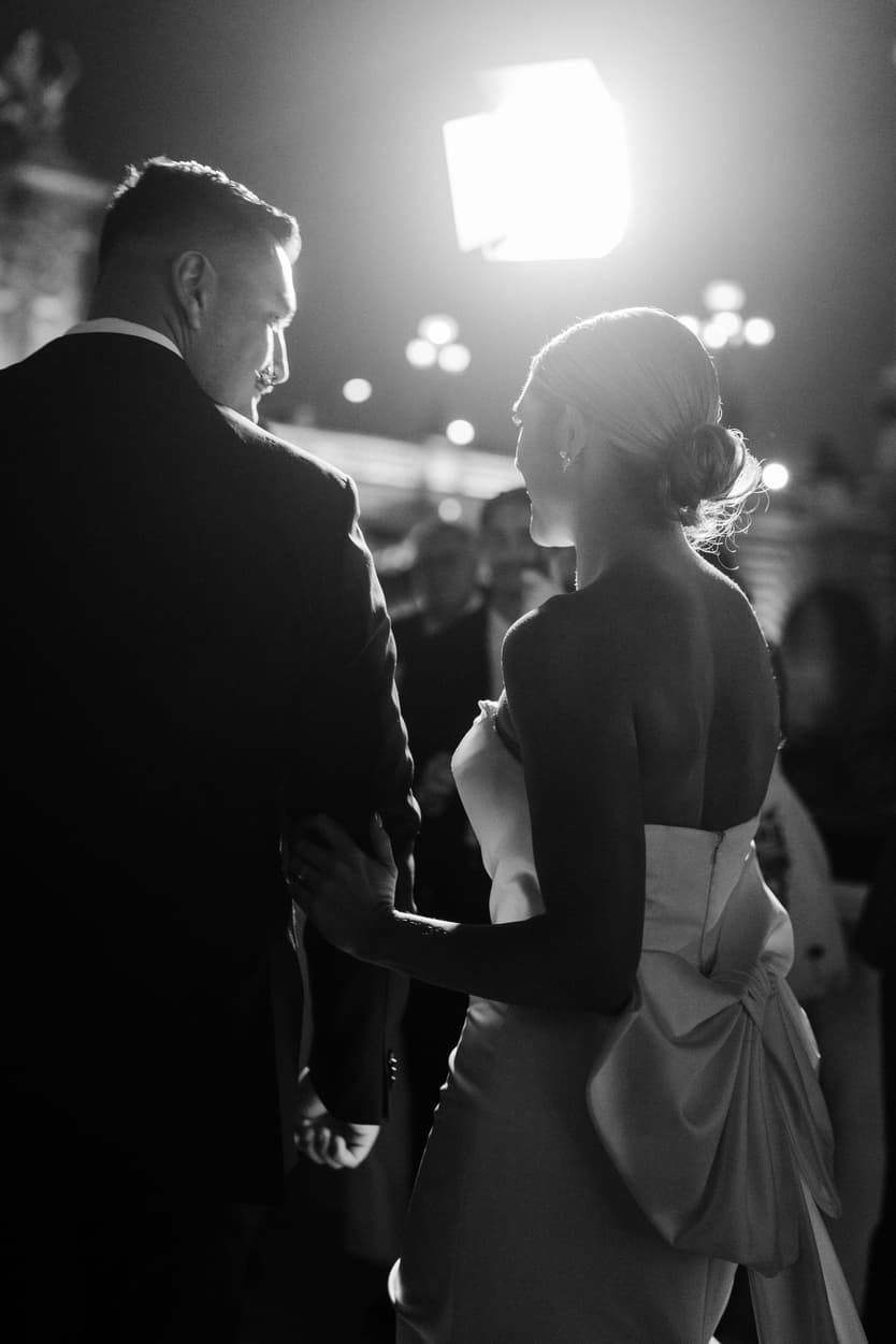 Destination elopement wedding Paris yacht first dance 