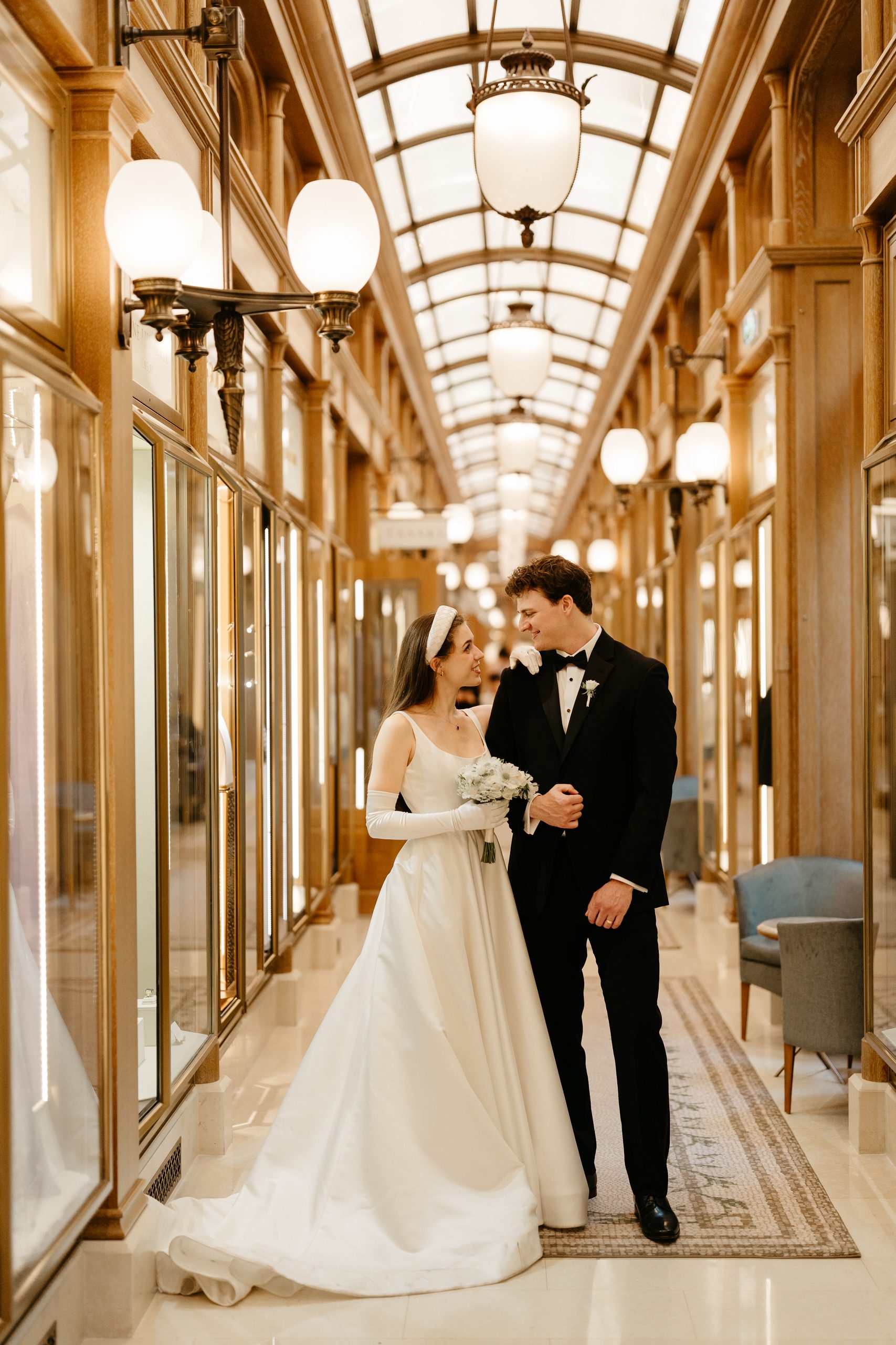 Destination wedding elopement at the luxurious Ritz Paris couple in the gallery