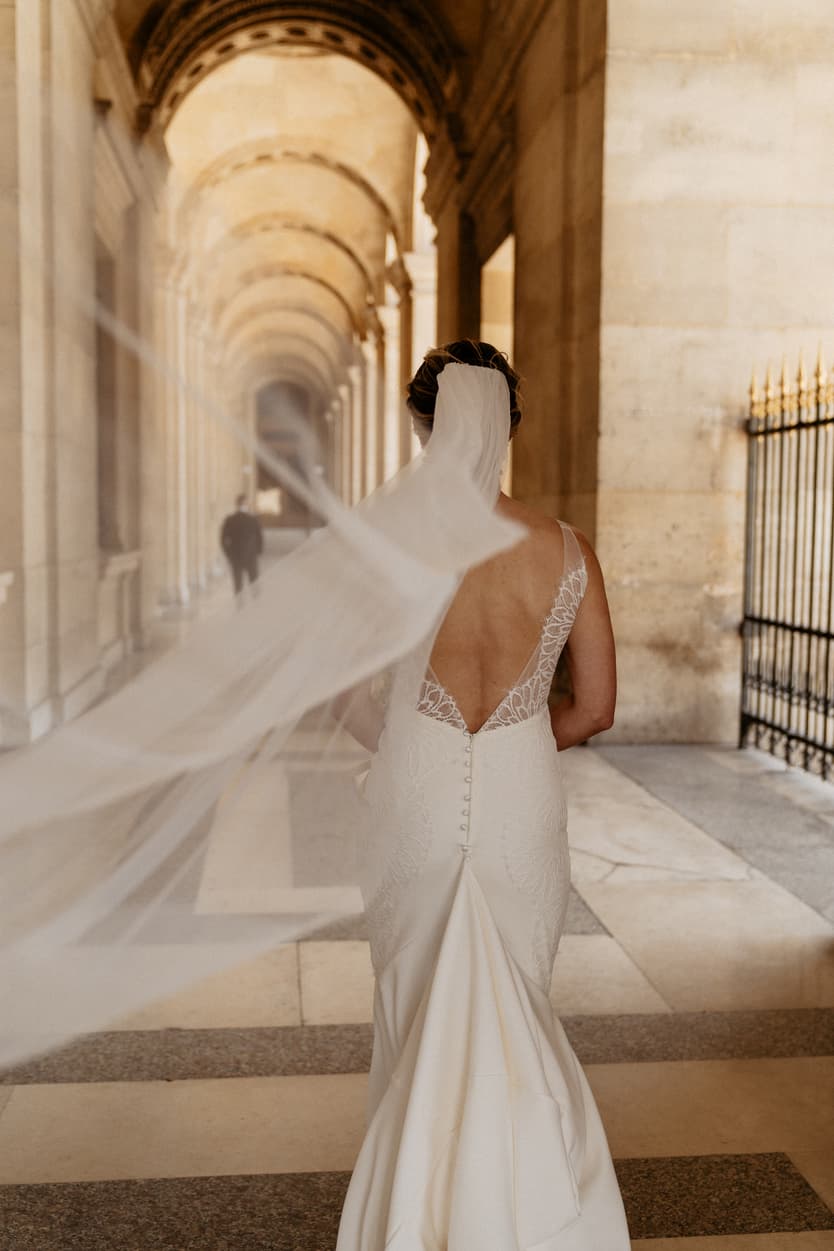 First look bride entrance
