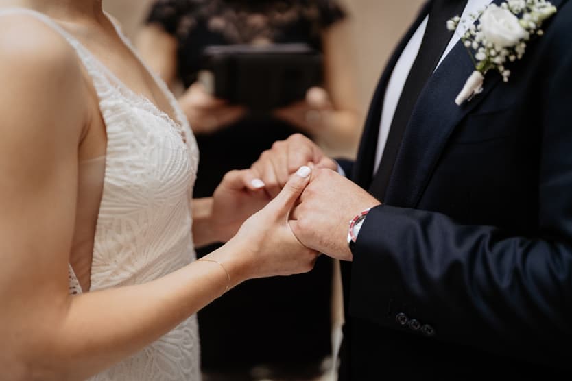 Wedding ceremony at Four Seasons hotel George V Paris