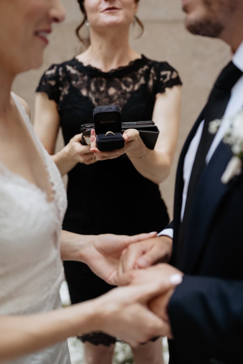 exchanging wedding ring