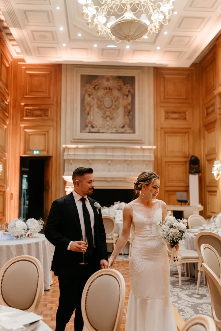 Wedding Dinner reception at Salon Louis III, Four Seasons Paris