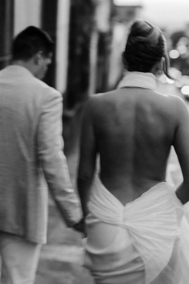 Modern chic editorial fashion forward bride photographer with white cut out dress in San Miguel de Allende Mexico