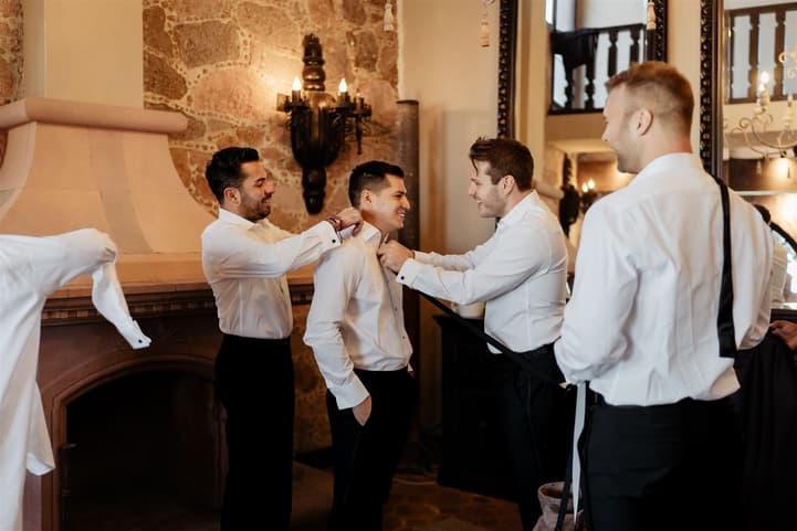 The Groom's preparation in a hacienda at San Miguel de allende Mexico