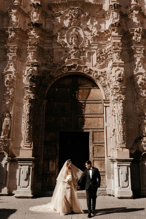 wedding Iglesia de San Francisco church mexico