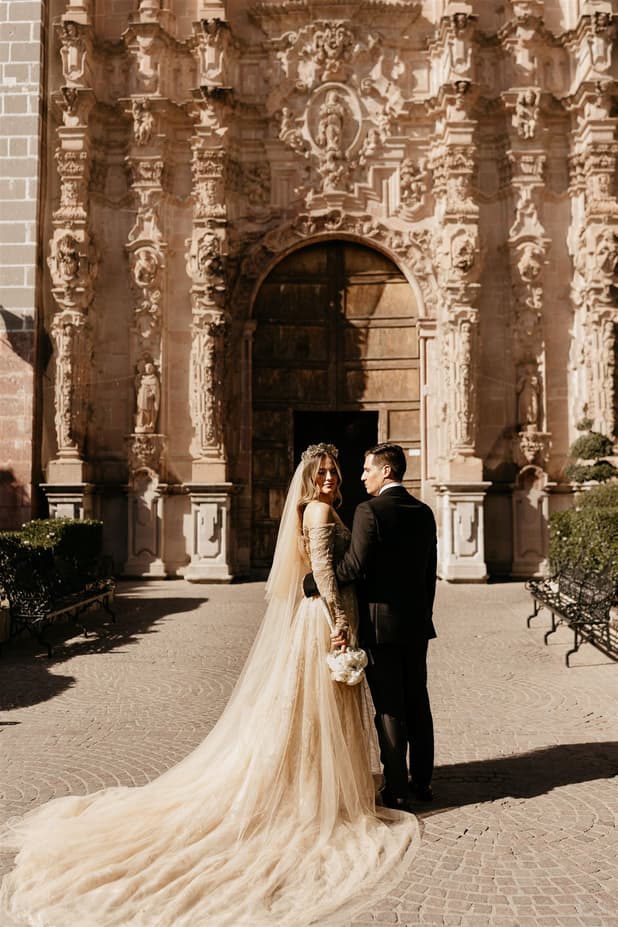 wedding Iglesia de San Francisco church mexico photographer