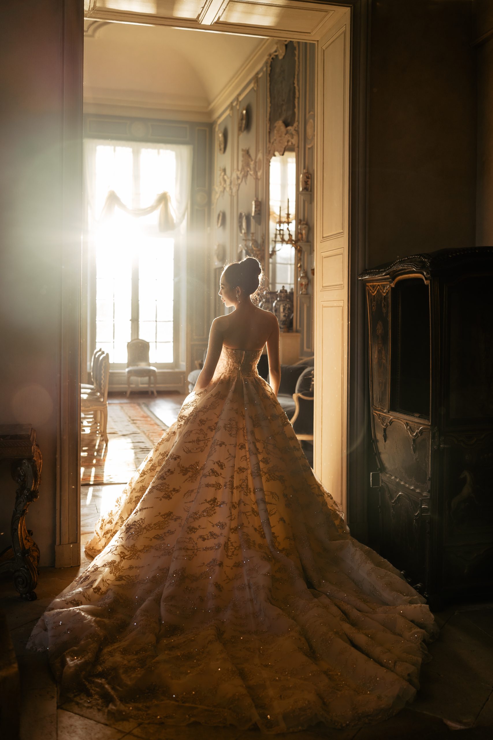 Nicole Felicia pre wedding photos at Chateau de Villette