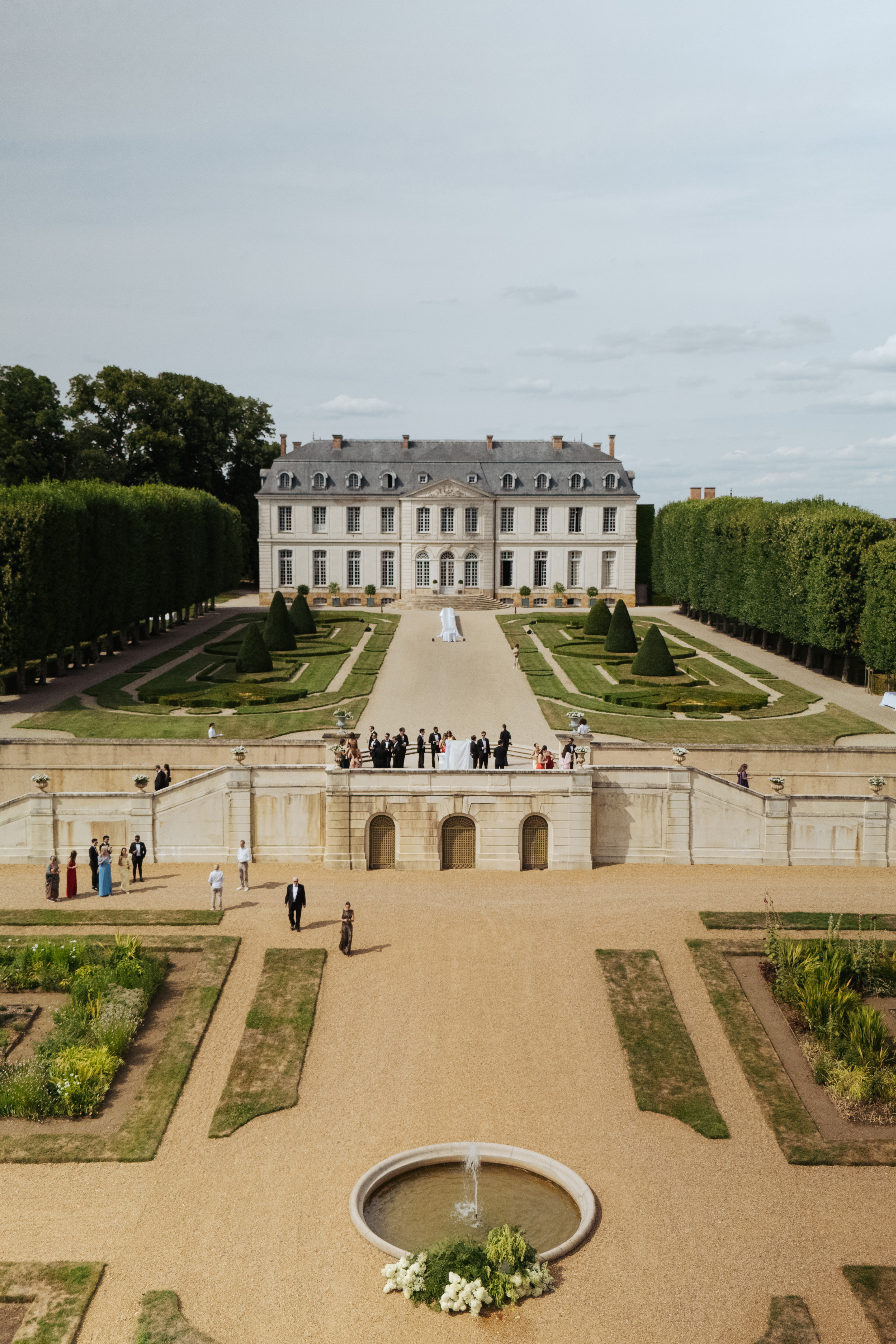 Wedding at Chateau de Grand Luce drone