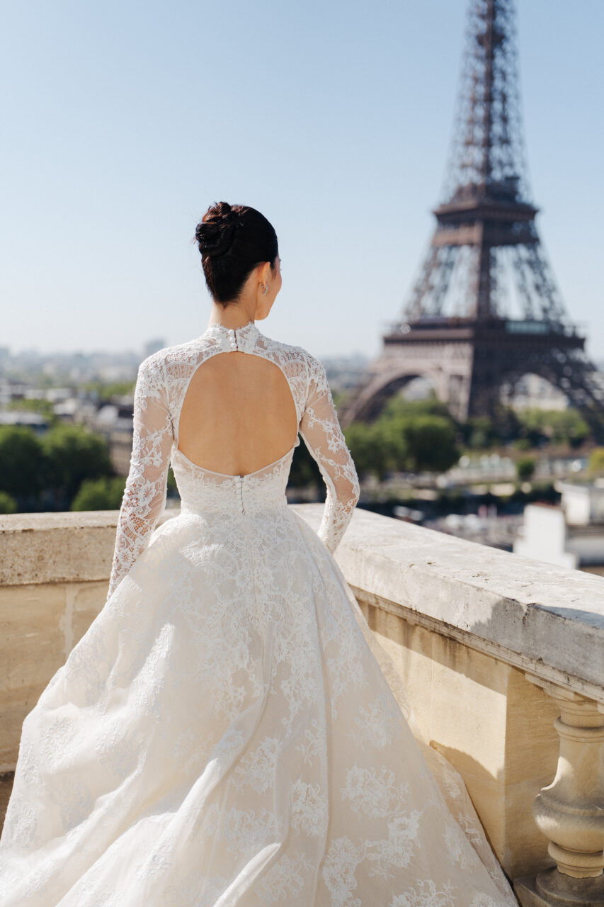 luxury pre-wedding paris shangri-la hotel eiffel tower views