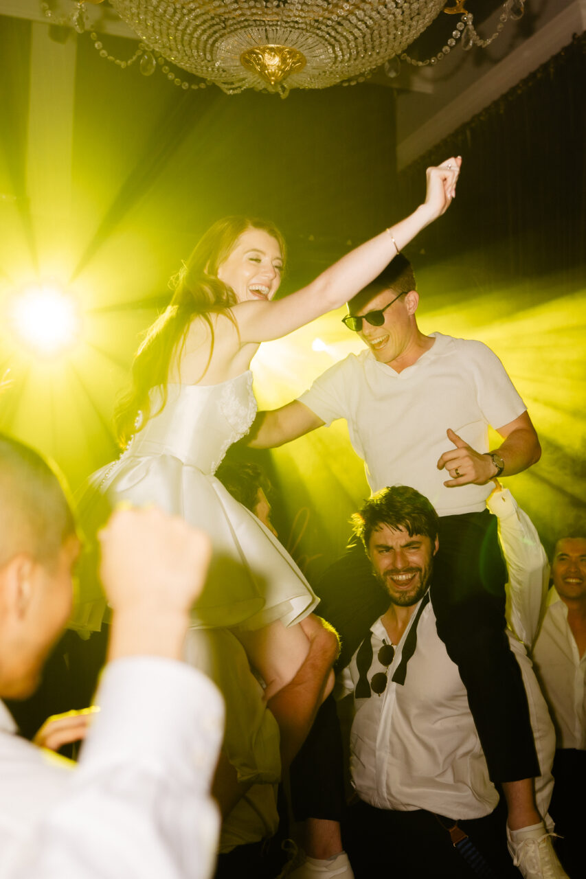 Dance floor destination wedding Château du Grand Lucé