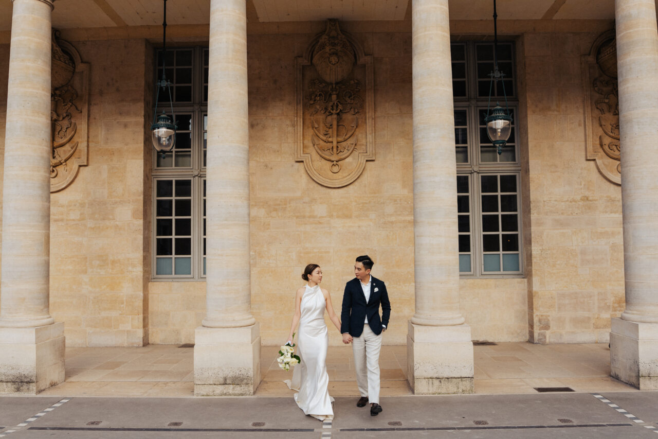 Paris Sunset Pre-wedding Palais Royal