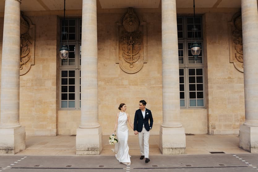 Paris Sunset Pre-wedding Palais Royal